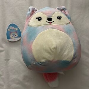 Pink and Blue Fox Squishmallow